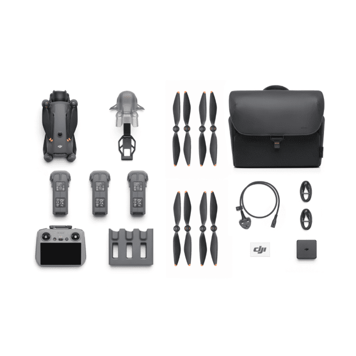 dji mavic 4 pro fly more combo dji rc 2 from above battery detached