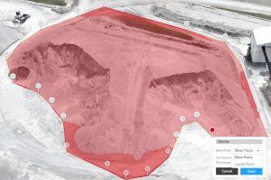 Stockpile Measurements with DJI Enterprise Drones and DJI Terra Base Plane 2