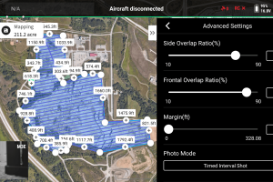 Stockpile Measurements with DJI Enterprise Drones and DJI Terra Pilot 2 Mission Planning 5 Overlap Settings